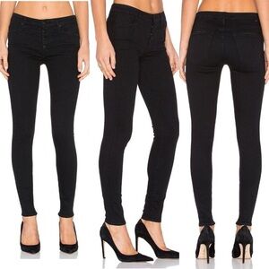MOTHER Black Skinny Jeans